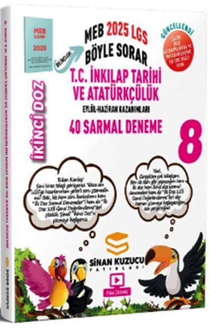 2025 8. Sınıf İkinci Doz Sarmal Branş Denemeleri T.C. İnkılap Tarihi ve Atatürkçülük kitap kapağı