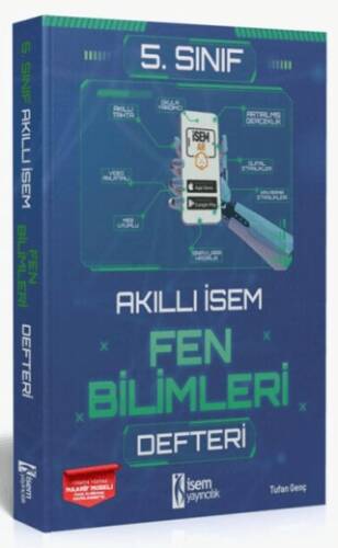 5. Sınıf Akıllı İsem Fen Bilimleri Defteri - Tufan Genç kitap kapağı