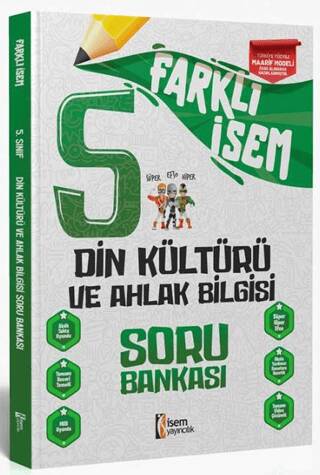 2025 Farklı İsem 5.Sınıf Din Kültürü ve Ahlak Bilgisi Soru Bankası - Kolektif kitap kapağı