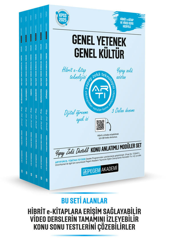2025 KPSS Genel Yetenek Genel Kültür Lisans Konu Anlatımlı Modüler Set - (6 Kitap) - Kolektif kitap kapağı