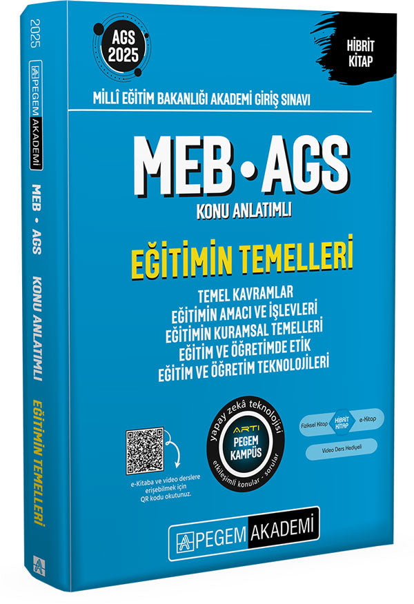 2025 MEB-AGS Eğitimin Temelleri Konu Anlatımlı-Eğitimin Temelleri-Temel Kavramlar-Eğitimin Amacı ve - Kolektif kitap kapağı