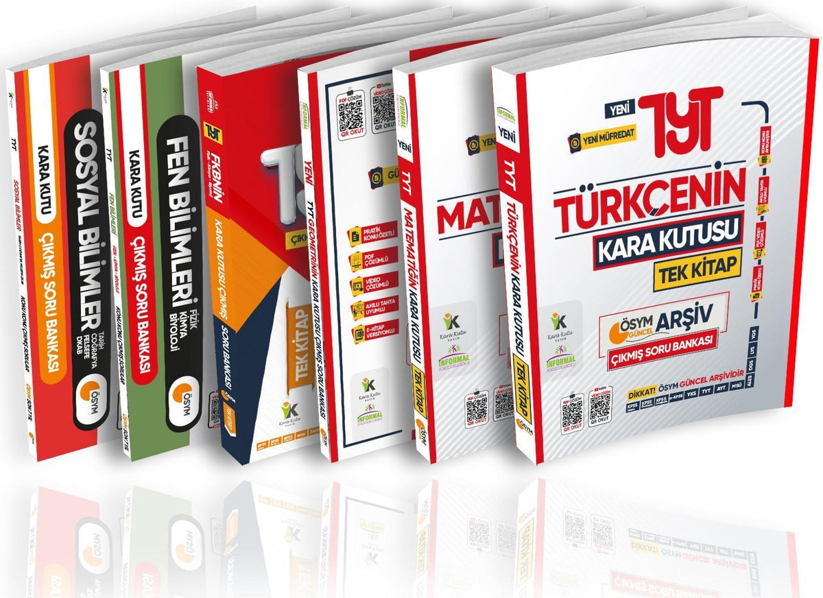 2025 TYT Kara Kutu ÖSYM Çıkmış Soru Havuzu Bankası EKO SET Konu Özetli PDF/Video Çözümlü kitap kapağı