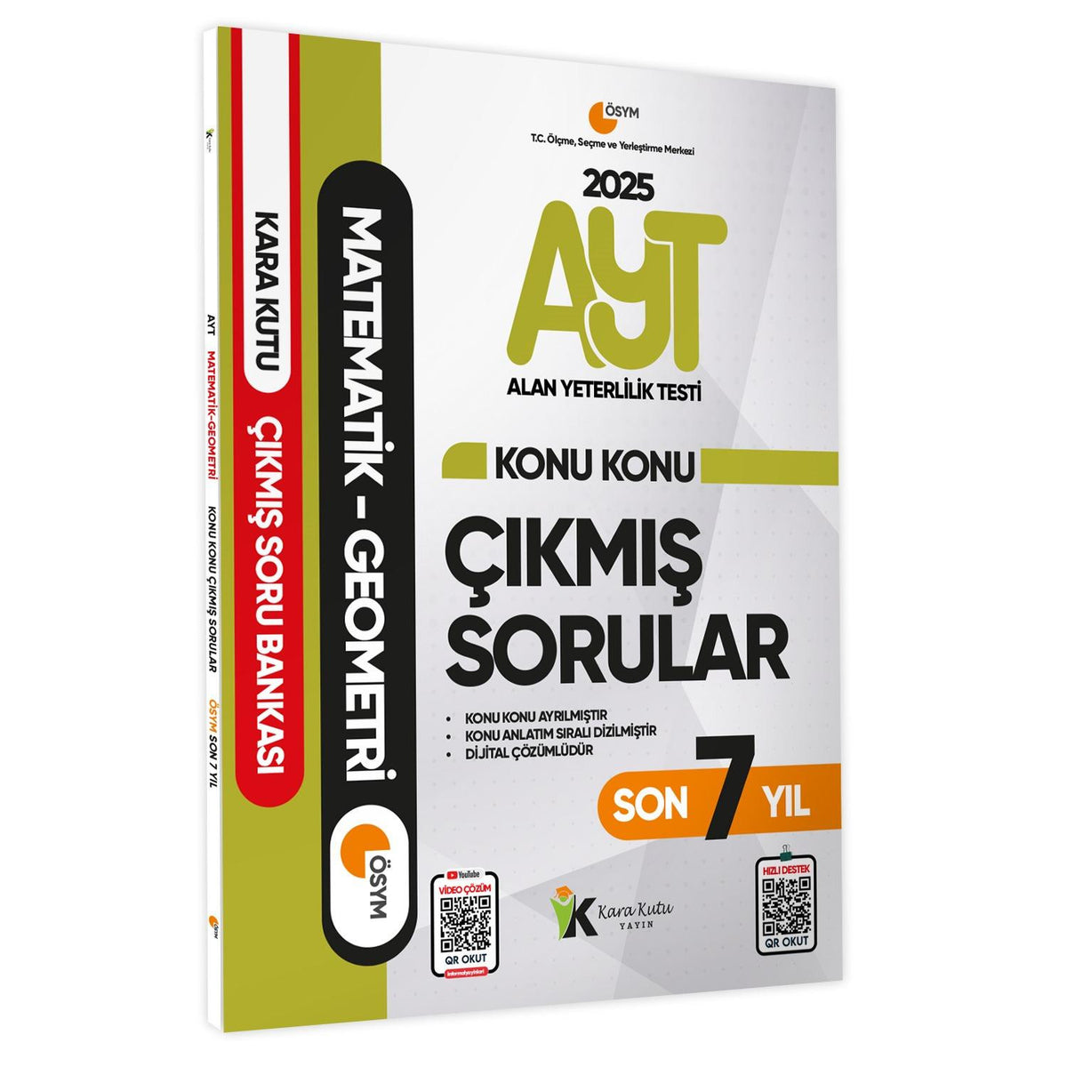 2025 YKS-AYT Matematik-Geometri Karakutu Konu Konu Çıkmış Soru Bankası ÖSYM Son 7 Yıl D. Çözümlü - Kolektif kitap kapağı