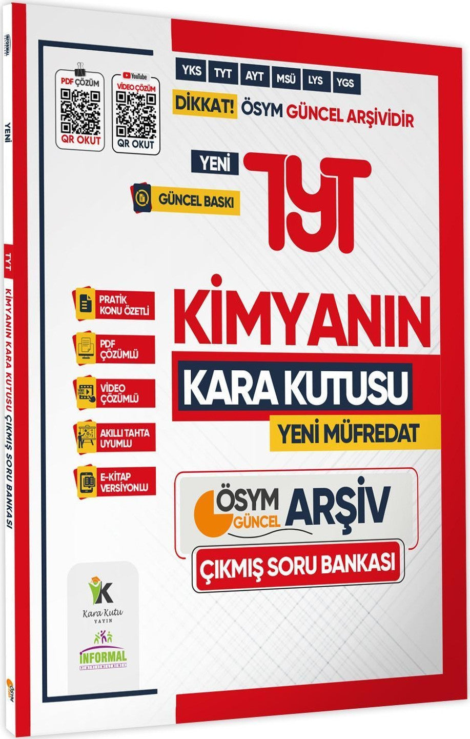 2025 YKS-TYT KİMYANIN Kara Kutusu ÖSYM Çıkmış Soru Havuzu Bankası Konu Özetli Video/PDF Çözümlü kitap kapağı