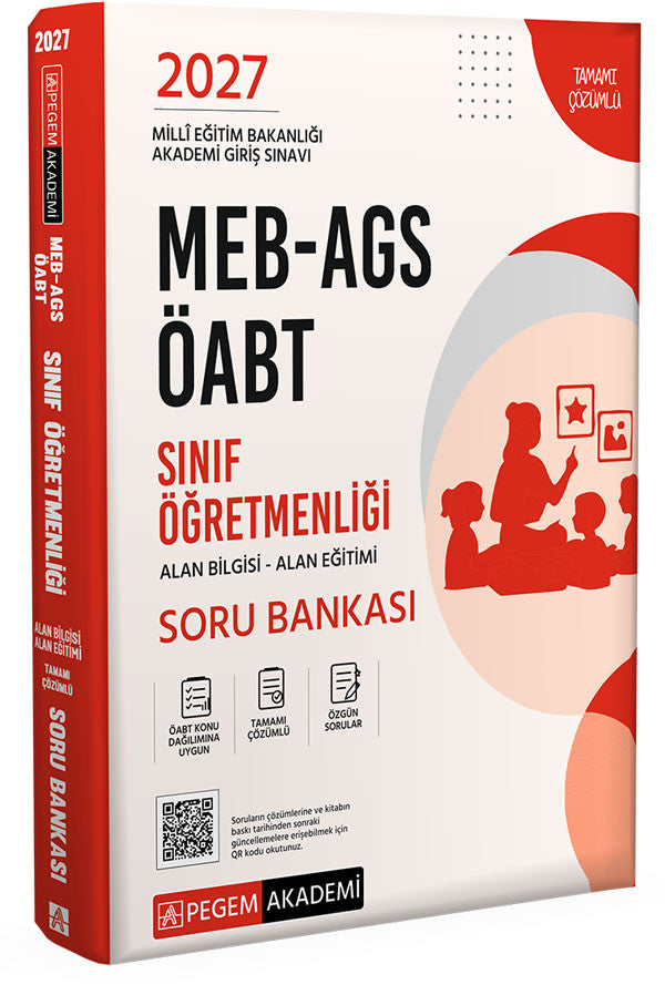 2027 MEB-AGS ÖABT Sınıf Öğretmenliği Alan Bilgisi - Alan Eğitimi Soru Bankası kitap kapağı