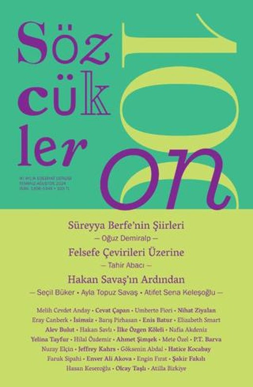 Sözcükler Dergisi 110. Sayı Temmuz - Ağustos 2024 | Sözcükler Yayınları (Ciltsiz)