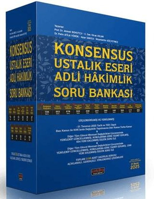 KONSENSUS Ustalık Eseri Adli Hakimlik Soru Bankası | Savaş Yayınevi (Ciltsiz)