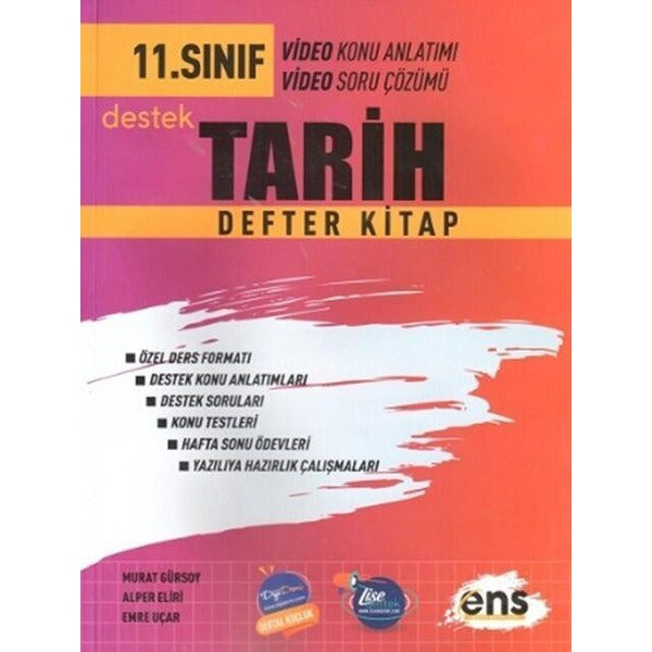 11. Sınıf Tarih Defter Kitap | ENS Yayınları (Ciltsiz)