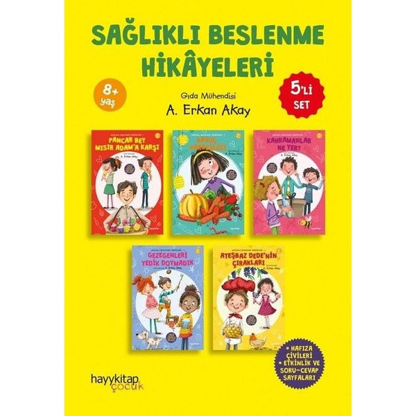 Sağlıklı Beslenme Hikayeleri Seti - 5 Kitap Takım | Hayy Kitap