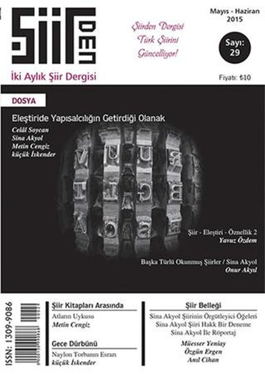 Şiirden İki Aylık Şiir Dergisi Sayı: 29 | Şiirden Yayıncılık (Ciltsiz)