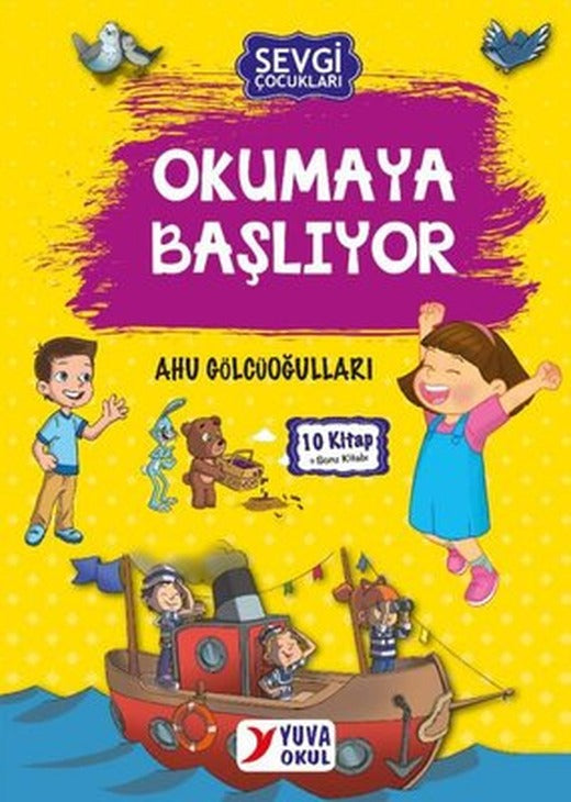 Sevgi Çocukları Okumaya Başlıyor - 10 Kitap Takım + Soru Kitabı | Yuva