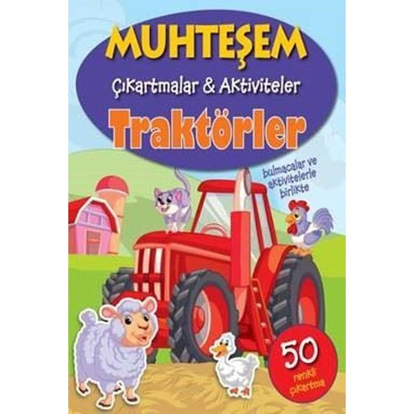 Traktörler-Muhteşem Çıkartmalar ve Aktiviteler | Parıltı Yayınları