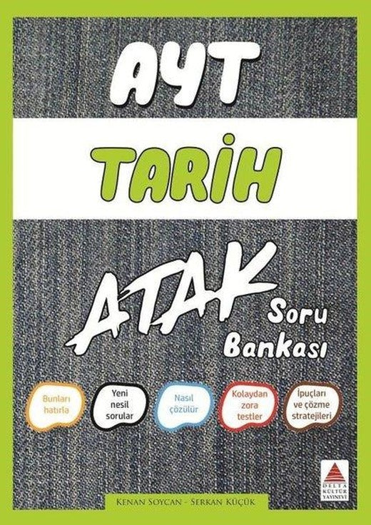 AYT Tarih Soru Bankası Atak | Delta Kültür-Eğitim (İnce Kapak)