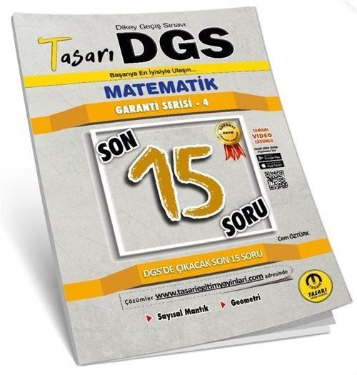 DGS Matematik Son 15 Soru Garanti Serisi Soru Kitapçığı