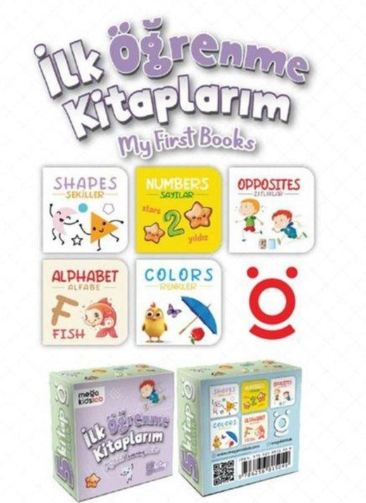 İlk Öğrenme Kitaplarım Serisi Seti-10 Kitap Takım-My First Books | Mega Kids Lab Yayınları (Cep Boy)