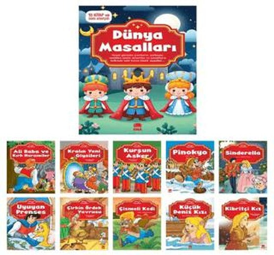 Dünya Masalları Seti - 10 Kitap Takım Küçük Boy
