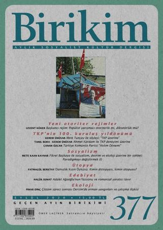 Birikim Aylık Sosyalist Kültür Dergisi Sayı: 377 Eylül 2020 | Birikim Yayınları (Ciltsiz)