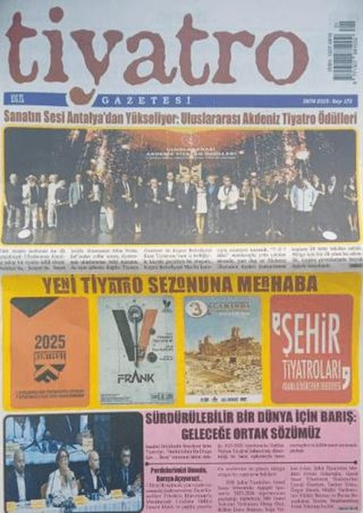 Tiyatro Gazetesi Sayı: 172 Ekim 2025 | Tiyatro Gazetesi (Ciltsiz)