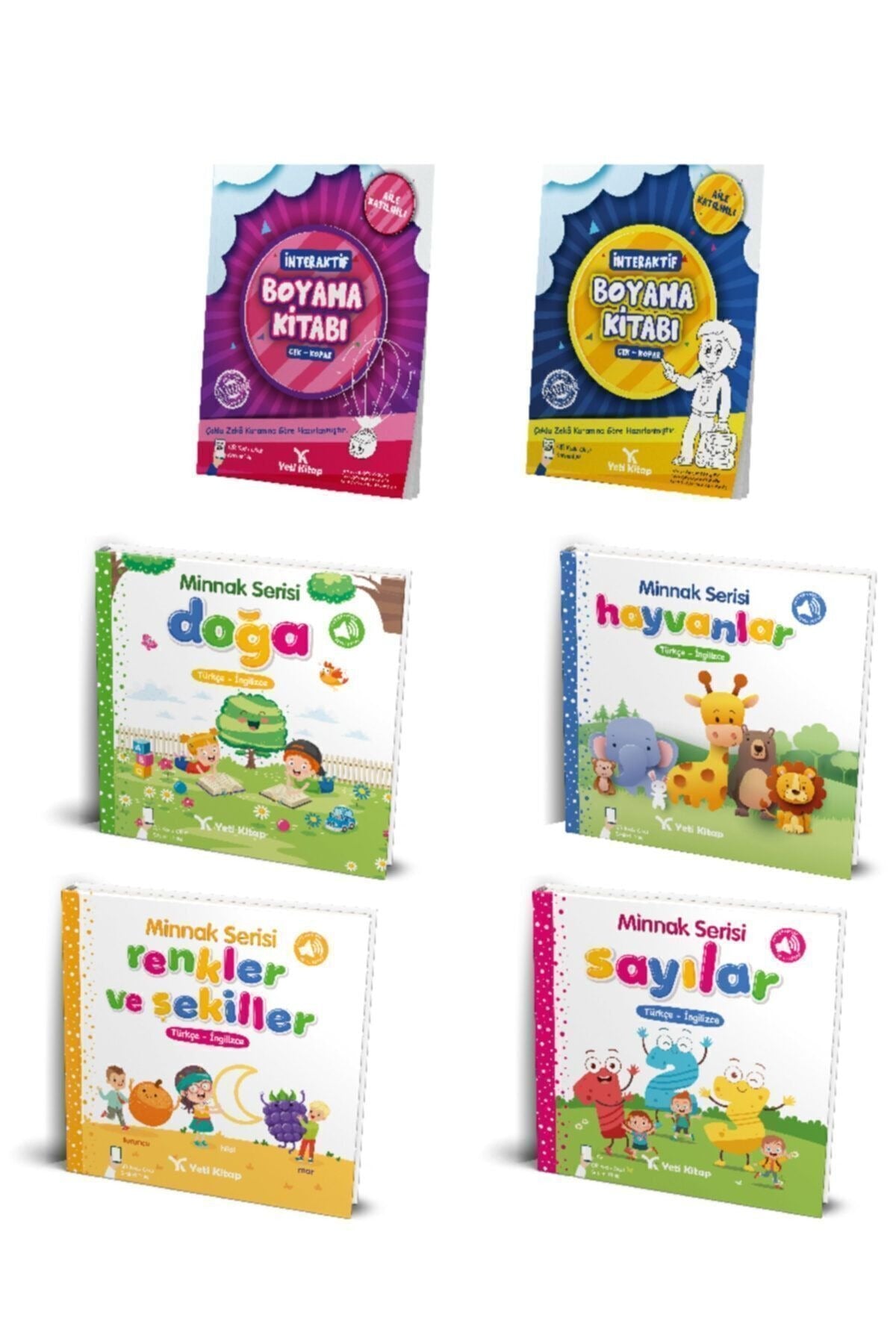 0-3 Yaş Bebek Kitapları Seti (6 Kitap) | Yeti Kitap (Ciltsiz)