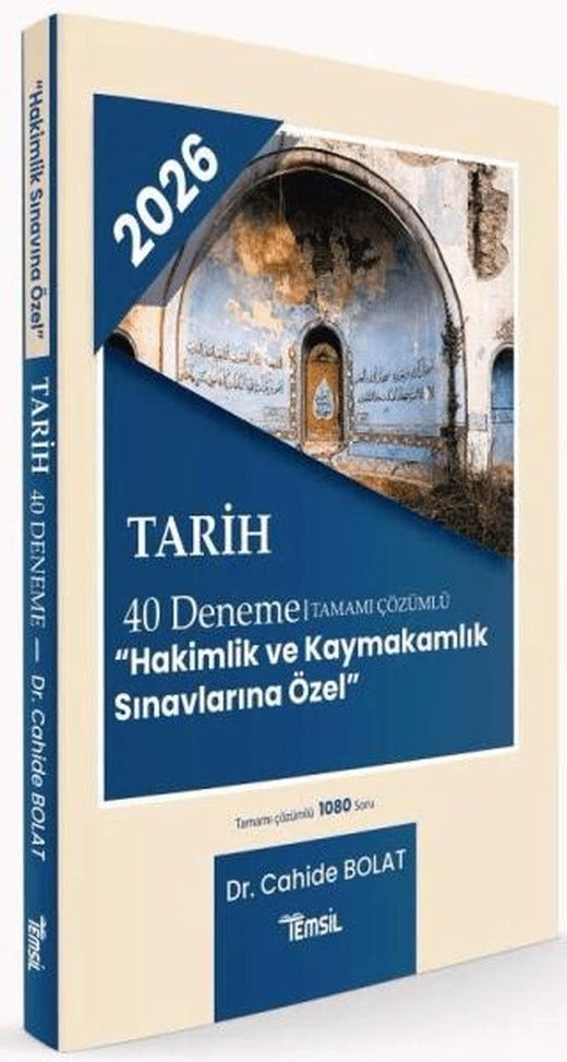 2026 Hakimlik Kaymakamlık Tarih 40 Deneme Çözümlü | Temsil Kitap (Ciltsiz)