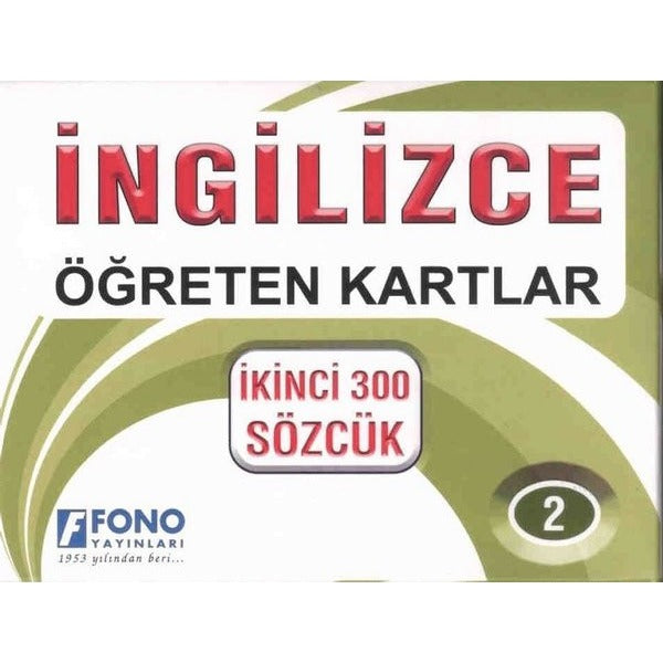 İngilizce Öğreten Kartlar 2-İkinci 300 Sözcük | Fono Yayınları (İnce Kapak)
