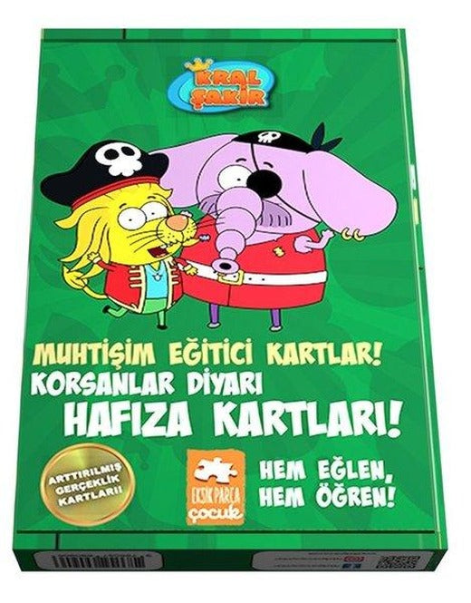 Kral Şakir-Korsanlar Diyarı Hafıza Kartları!-Muhtişim Eğitici Kartlar! | Eksik Parça Yayınları (İnce Kapak)