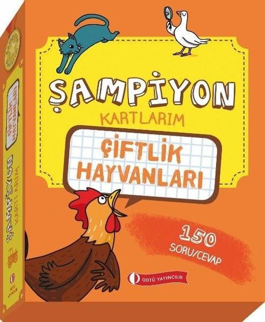 Şampiyon Kartlarım - Çiftlik Hayvanları | ODTÜ Yayıncılık (İnce Kapak)