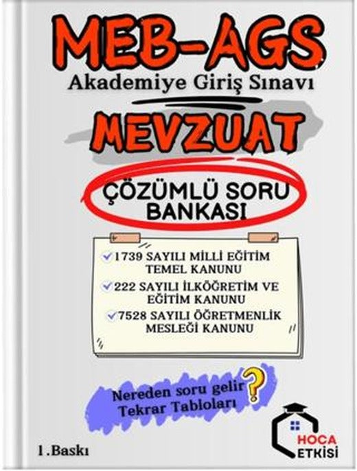 MEB-AGS Mevzuat Soru Bankası Çözümlü