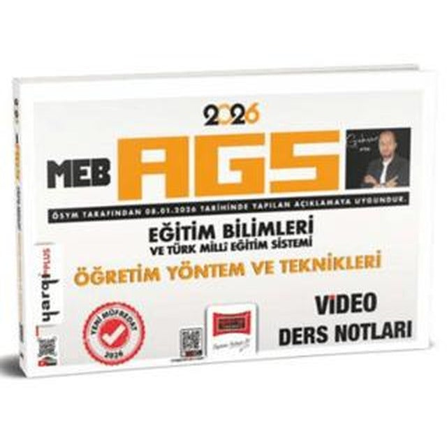2026 MEB-AGS Eğitim Bilimleri ve Türk Milli Eğitim Sistemi Öğretim Yöntem ve Teknikleri Video Ders Notları | Yargı Yayınevi (Ciltsiz)