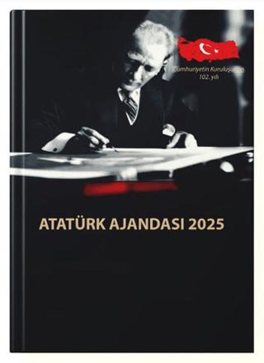 2025 Atatürk Ajandası - Ciltli | Halk Kitabevi