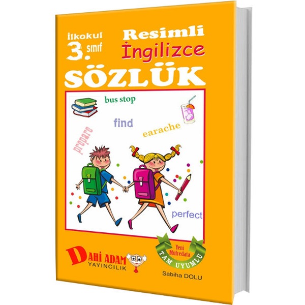 Dahi Adam 3. Sınıf Resimli İngilizce Sözlük | Dahi Adam Yayıncılık (İnce Kapak)