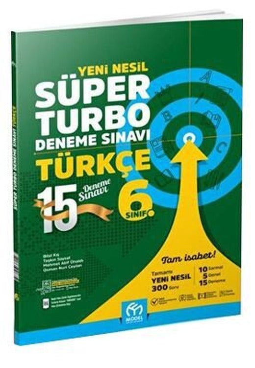 6. Sınıf Türkçe Yeni Nesil Süper Turbo Deneme Sınavı | Model Eğitim Yayınları