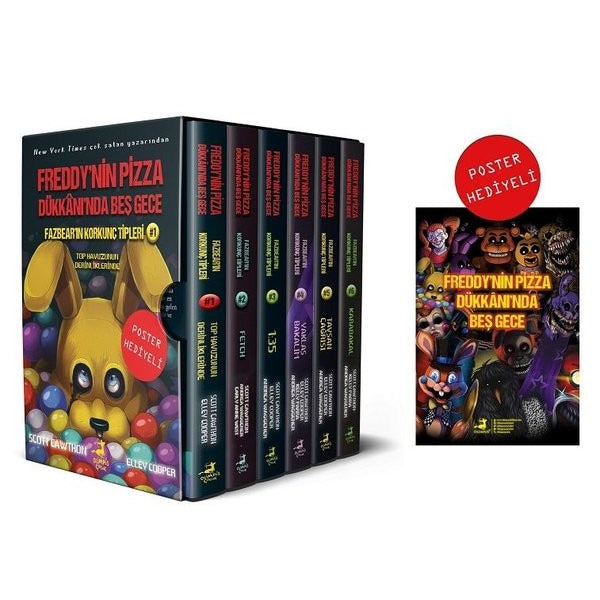 Fazbear'ın Korkunç Tipleri Seti - 6 Kitap Takım - Poster Hediyeli Kutulu | Olimpos Çocuk