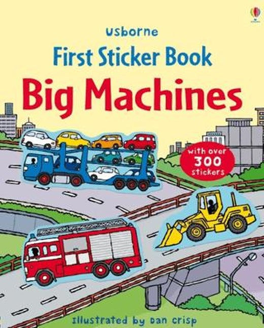 First Sticker Book Big Machines | Usborne (Ciltsiz)