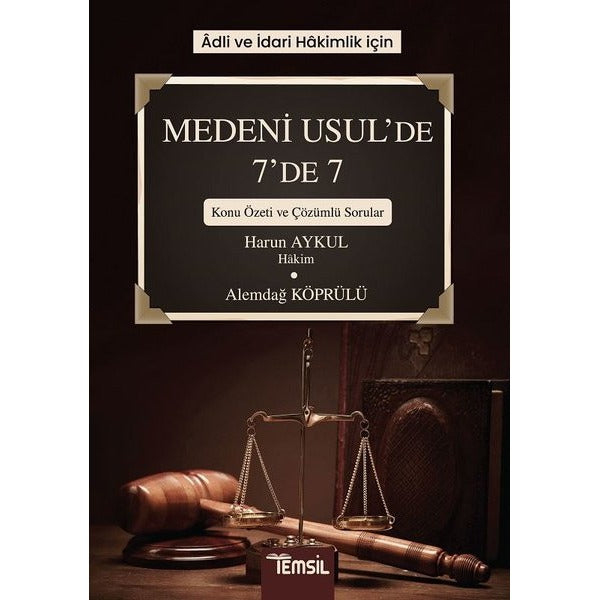 Adli ve İdari Hakimlik İçin Medeni Usul’de 7’de 7 | Temsil Kitap (Ciltsiz)