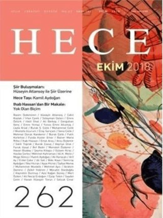 Hece Aylık Edebiyat Dergisi Yıl: 22 Sayı: 262 Ekim 2018 | Hece Dergisi (Ciltsiz)