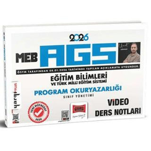 2026 MEB-AGS Eğitim Bilimleri ve Türk Milli Eğitim Sistemi Program Okuryazarlığı Sınıf Yönetimi Video Ders Notları | Yargı Yayınevi (Ciltsiz)