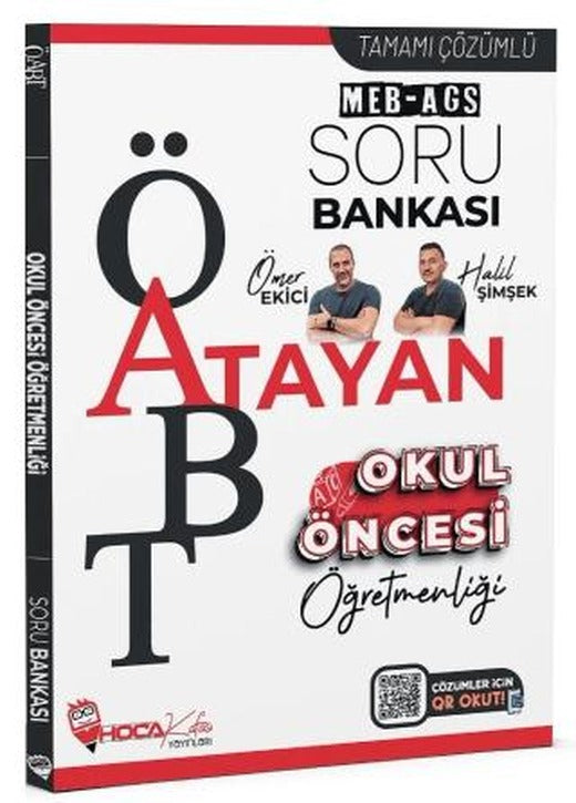 ÖABT MEB-AGS Okul Öncesi Öğretmenliği Atayan Soru Bankası Çözümlü | Hoca Kafası Yayınları (Ciltsiz)