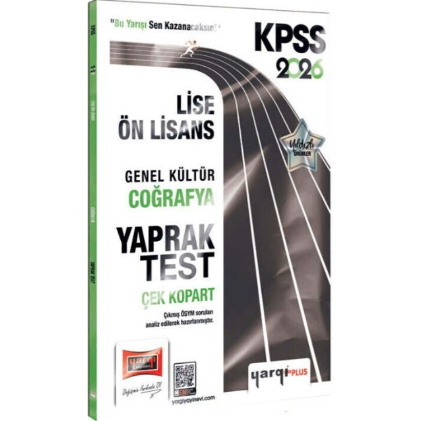 2026 KPSS Lise - Ön Lisans Genel Kültür Coğrafya Çek Kopart Yaprak Test | Yargı Yayınları (İnce Kapak)