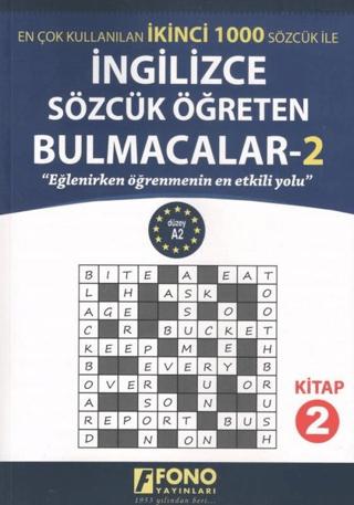 İngilizce Sözcük Öğreten Bulmacalar 2 | Fono Yayınları (Ciltsiz)  - Resim 1