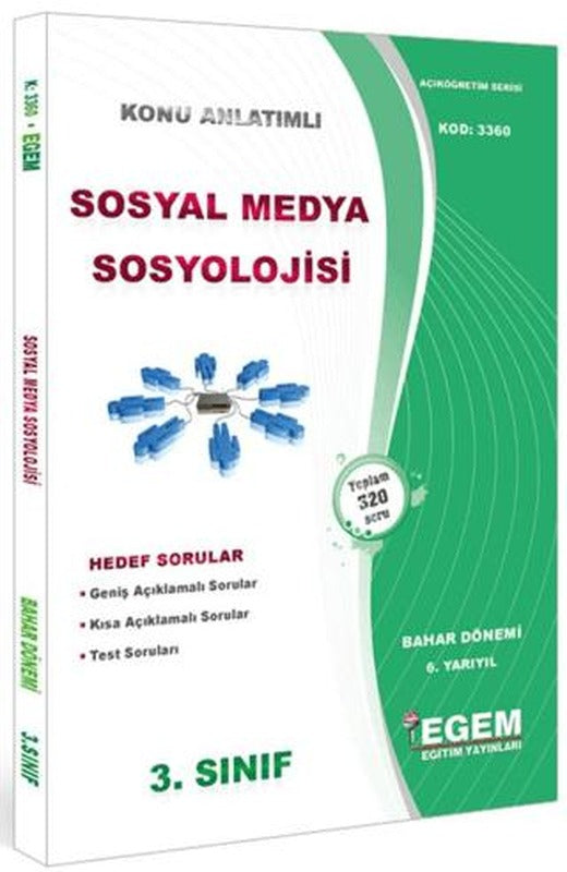 3. Sınıf 6. Yarıyıl Konu Anlatımlı Sosyal Medya Sosyolojisi - Kod 3360