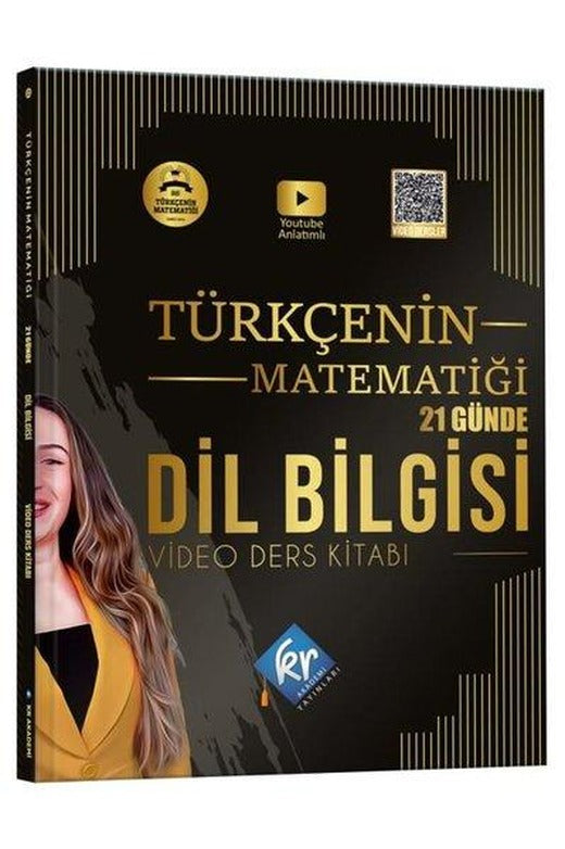 Gamze Hoca Türkçenin Matematiği Tüm Sınavlar İçin 21 Günde Dil Bilgisi Video Ders Kitabı | KR Akademi (İnce Kapak)