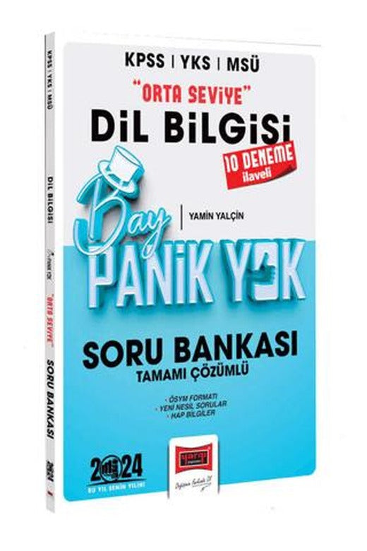 2024 KPSS YKS MSÜ Bay Panik Yok Dil Bilgisi Orta Seviye Tamamı Çözümlü Soru Bankası | Yargı Yayınevi (Ciltsiz)