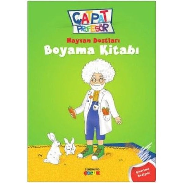 Hayvan Dostları Boyama Kitabı - Çatpat Profesör