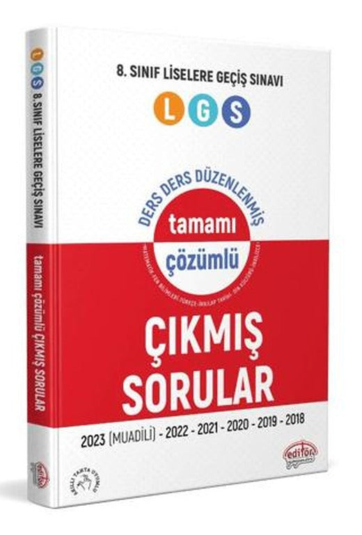 8. Sınıf LGS Ders Ders Tamamı Çözümlü Çıkmış Sorular | Editör Yayınevi (Ciltsiz)