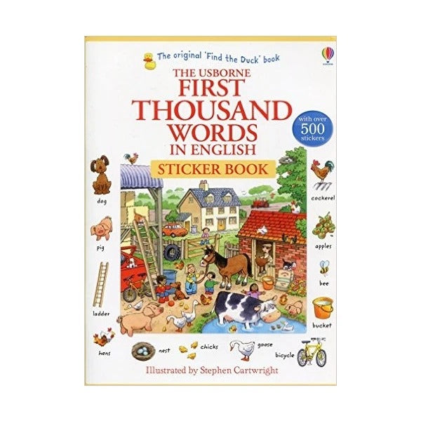 First Thousand Words In English - With Over 500 Stickers