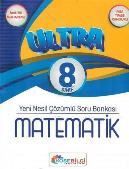 8.Sınıf Ultra Matematik Soru Bankası | Köşebilgi Yayınları (İnce Kapak)