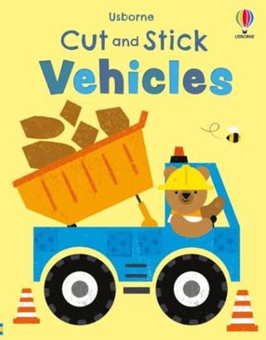 Cut and Stick Vehicles | Usborne (Ciltsiz)