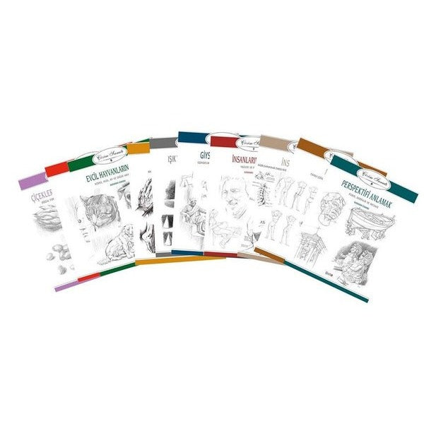 Çizim Sanatı Serisi Seti-10 Kitap Takım | Beta Kitap (İnce Kapak)