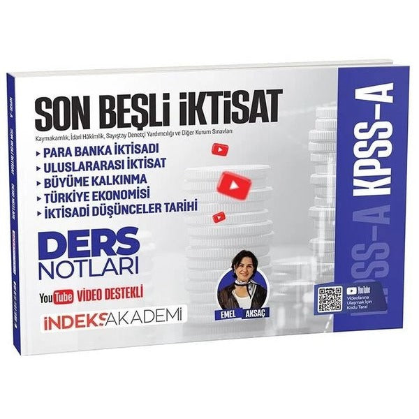 2026 KPSS A Grubu Son Beşli İktisat Video Ders Notları | İndeks Akademi (İnce Kapak)